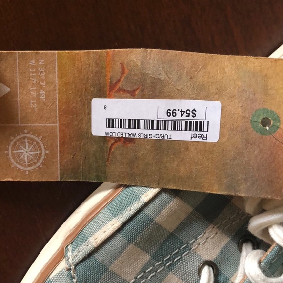 Reef Sneakers Gingham blueish green - Picture 4 of 12